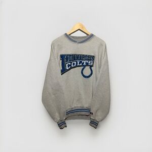 Vintage 90s Russell Athletic Colts Crewneck Sweatshirt XL Gray